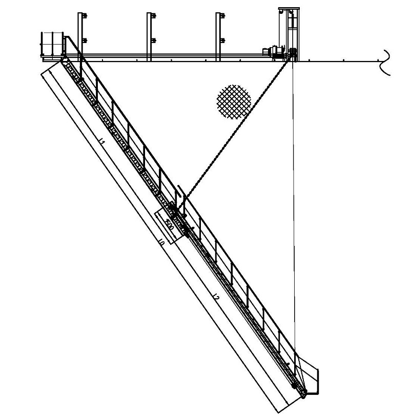 Aluminum Telescopic Accommodation Ladder Drawing