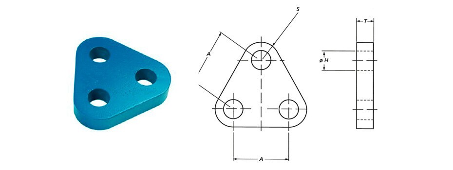 Triangle plate