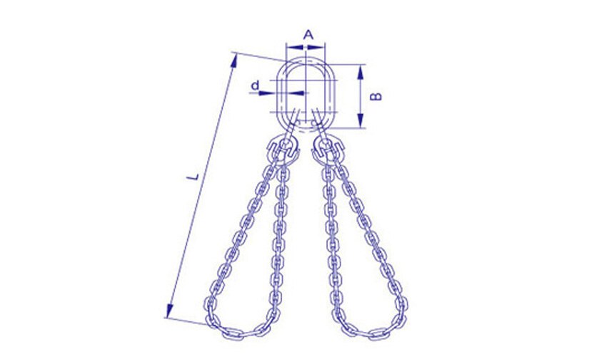 Two Legs Chocker Chain Sling
