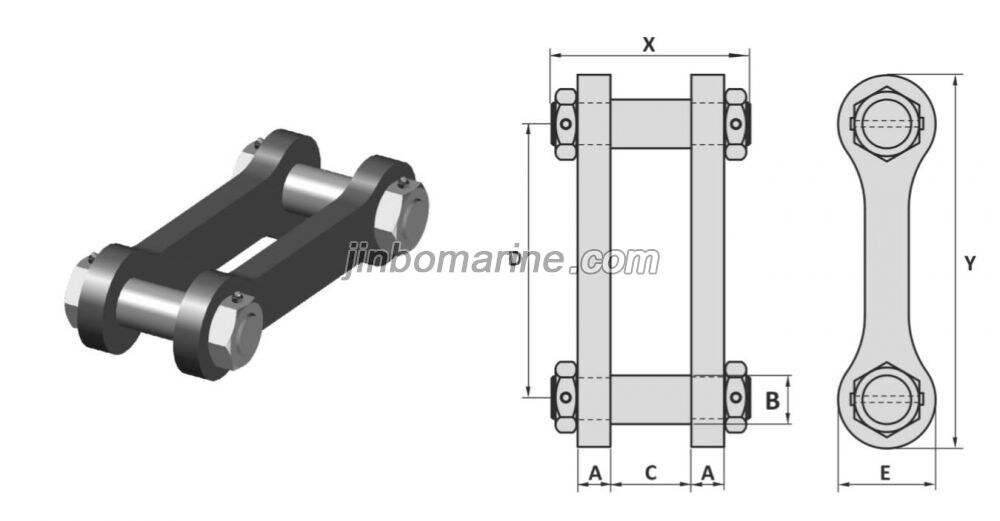 Type H12 Double Pin Shackle
