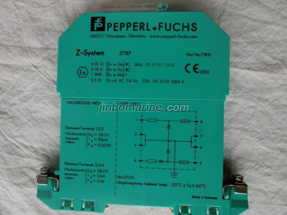 Type- Z-System Z787 Zener Barrier Brand-Pepperl + Fuchs
