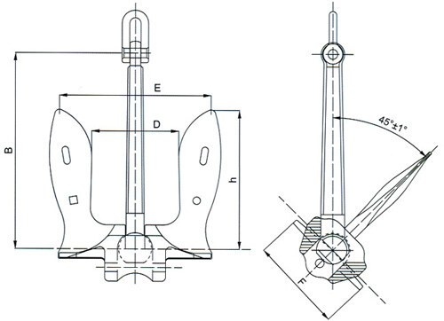 US Navy Stockless Anchor