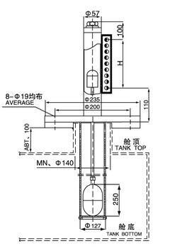 UHZ-515 Type Marine Magnetic Float Type Level Gauge