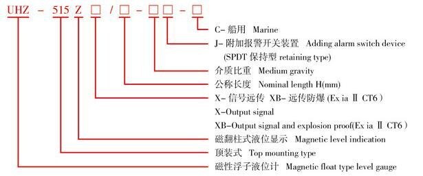 UHZ-515 Type Marine Magnetic Float Type Level Gauge