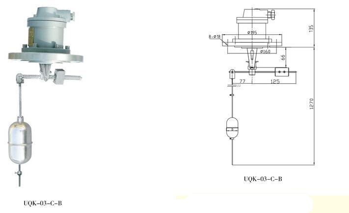 UQK-03-C Top Mounted Marine Float Level Controller