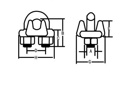US Type Wire Rope Clips