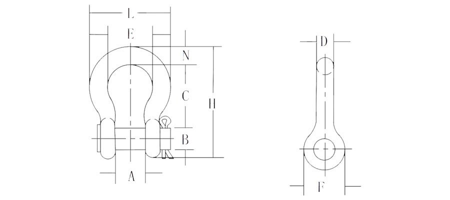 US Type Screw Pin Anchor Shackle G213