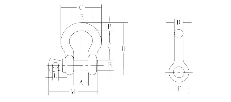 US Type Screw Pin Anchor Shackle G209