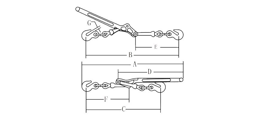 US Type Standard Lever Type Load Binder