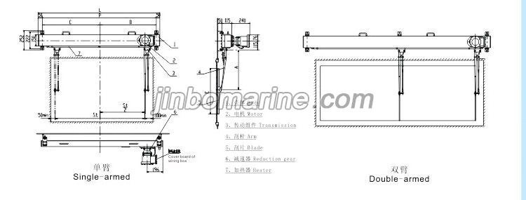 WGP Marine Horizontal Electrical Window Wiper