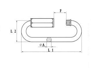 Wide JAW Quicklink, SS304 or SS316, Steel Electric Galvanized