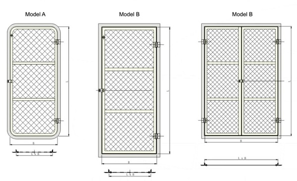 Wire Mesh Door Drawing