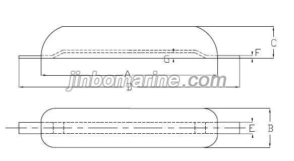 Weld On Type Hull Sacrificial Anode