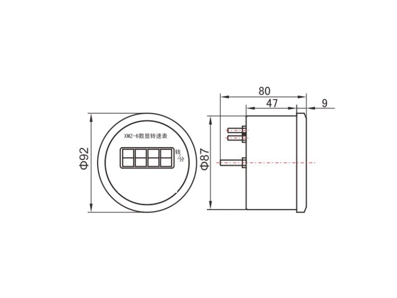XMZ-95 Digital Tachometer