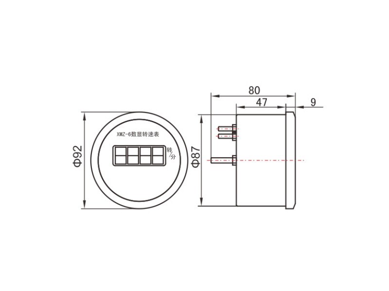 XMZ-95A Digital Tachometer