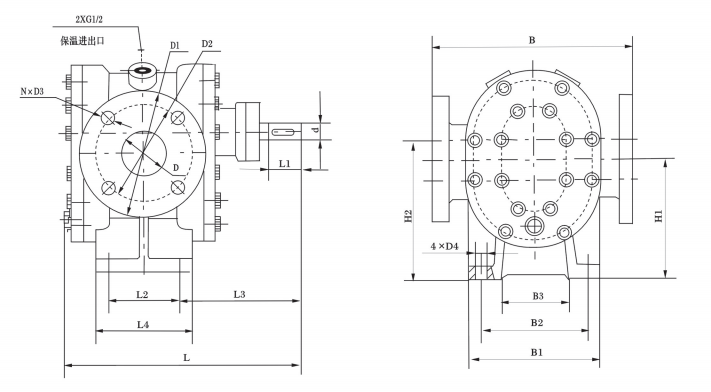 YCB-G Heat Insulating Gear Pump