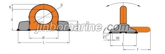 YD092 Welded Lifting Lug