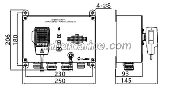 YDF-1GS Marine Wired Talk-Back Extension