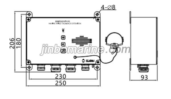 YDF-1GT Marine Wired Talk-Back Extension