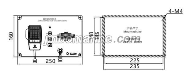 YDF-1QS Marine Wired Talk-Back Extension