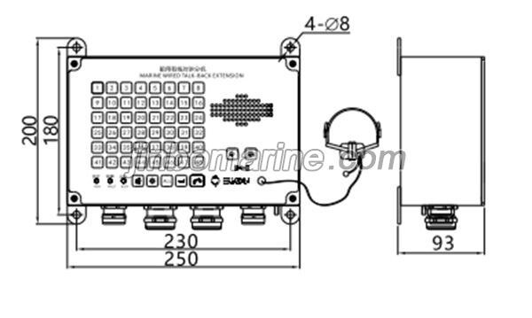 YDF-48GT Marine Wired Talk-Back Extension
