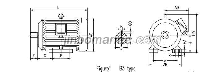 YD&mdash;H Three Phase Induction Marine Electronic Motor