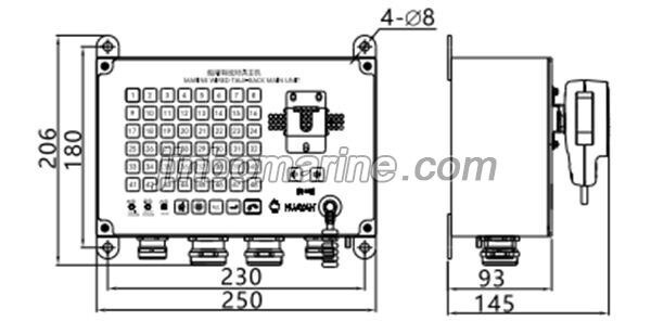 YDZ-48GS Marine Wired Talk-Back Main Unit