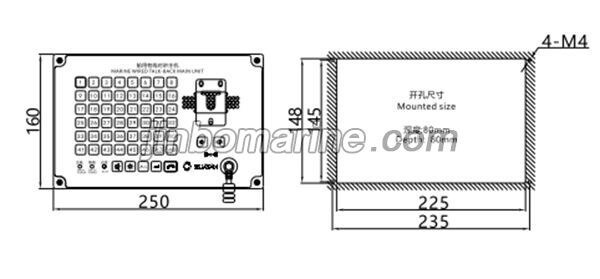 YDZ-48QS Marine Wired Talk-Back Main Unit