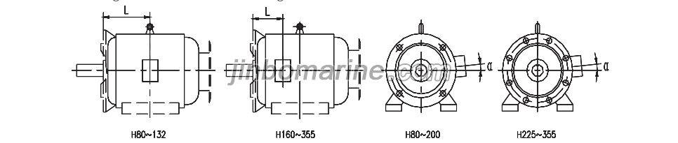 Y&mdash;H Fan-cooled Three-phase Squirrel-cage Marine Motor