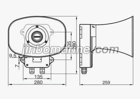 YHC15-1/YHC25-1 Horn Speaker