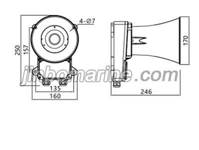 YHC15-1 YHC25-1 Horn-type Loudspeaker