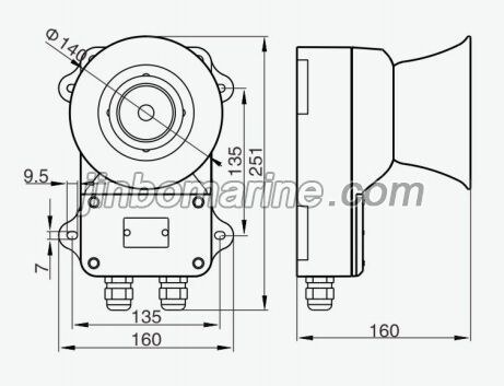 YHC5-1/YHC10-1 Horn Speaker
