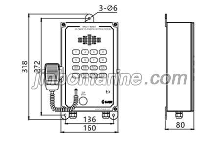 YKG-1E Explosion Proof Remote Station For Public Address
