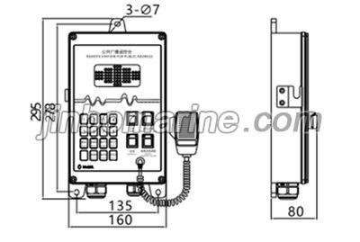 YKG-1P Wall Mountes PA Remote Control Station