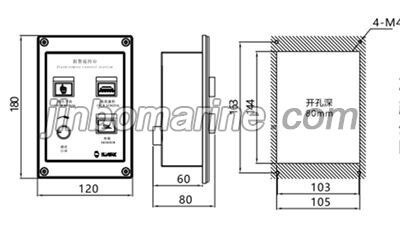YKQ-2/3 Flush Type Alarm Remote Control Station