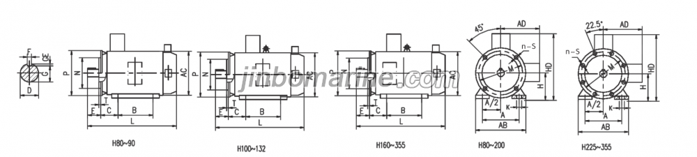 YVF2-H Series Variable Frequency Adjustable Speed Marine