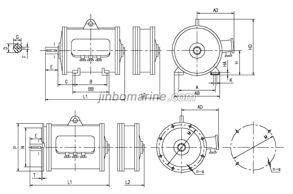 YZ&mdash;H Three Phase Induction Marine Electronic Motor