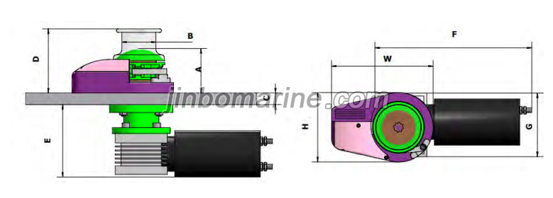 Yatch Vertical Windlass With Mooring Drum