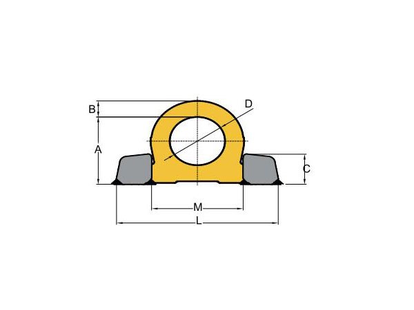 8-082 Yoke Weld Hoist Ring