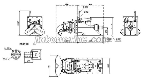 ZLB23 Yacht Dedicated Water Jet Propulsion Pump