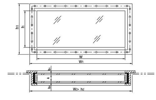 Aluminum Double-Layers Hollow Glass Soundproof Window