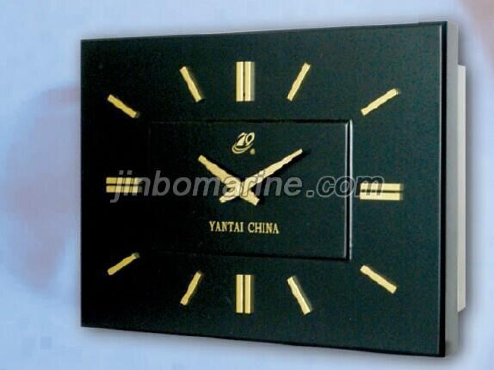 Marine Black Rectangular Decorative Slave Clock - Image 1