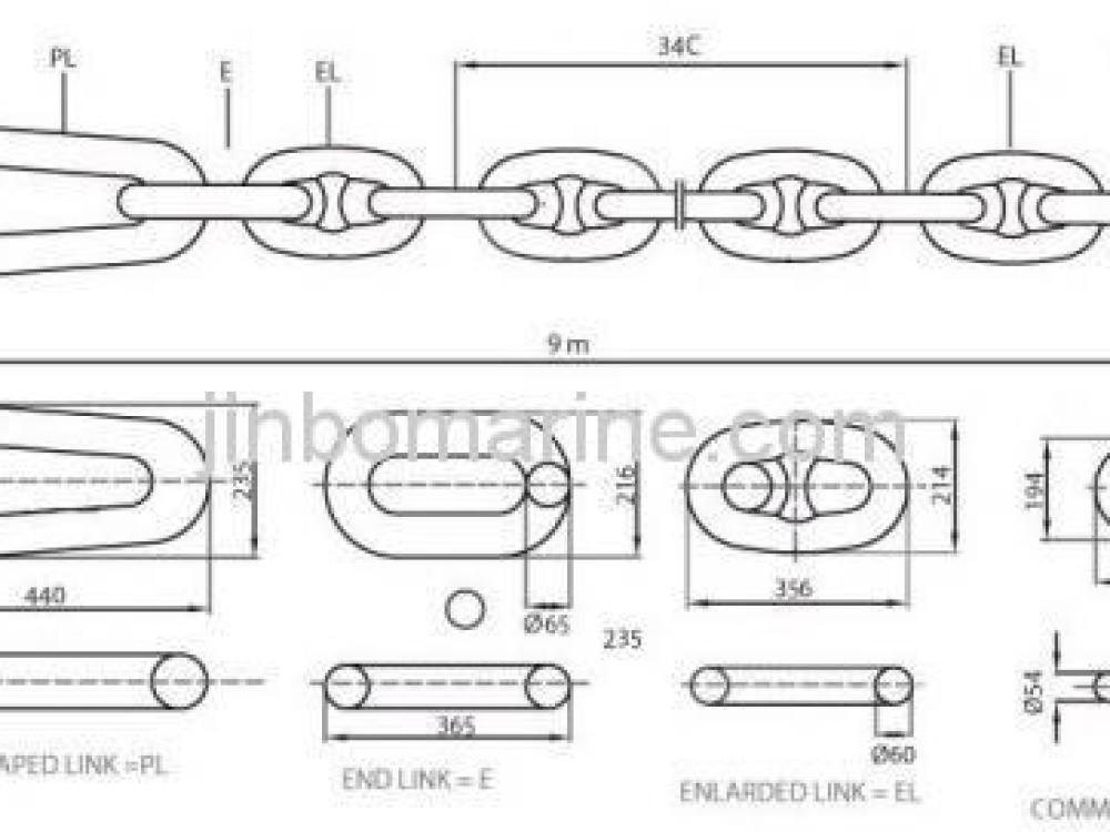 Grade 3 54mm Chafe Chain  - Image 2