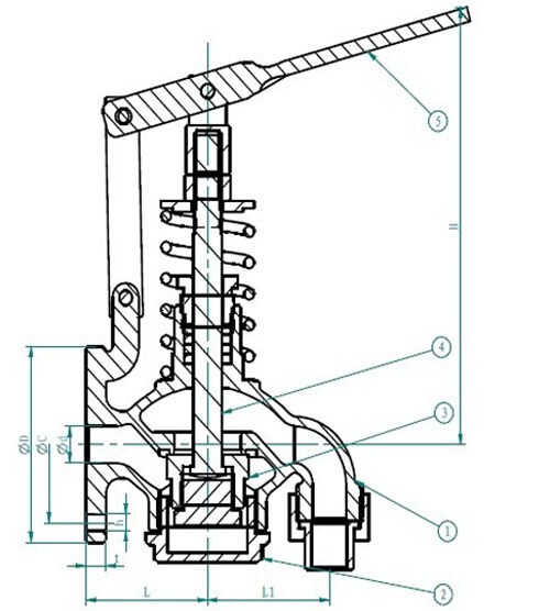 Marine Bronze Fuel Oil Tank Self-Closing Drain Valve JIS F7398U 5K