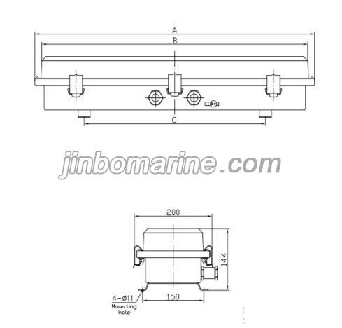 edyF201 Improved Safety Type Ex-proof Fluorescent Light
