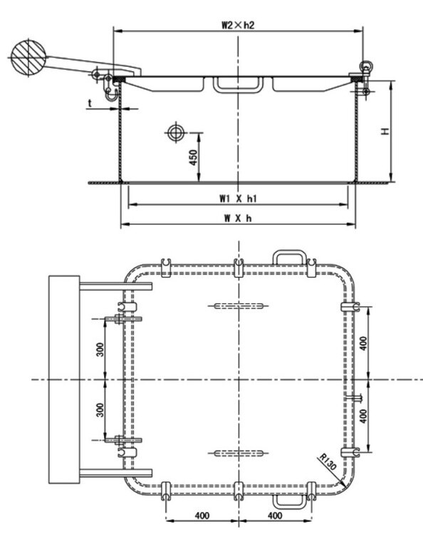 Hatch Cover for Suez Canal Light