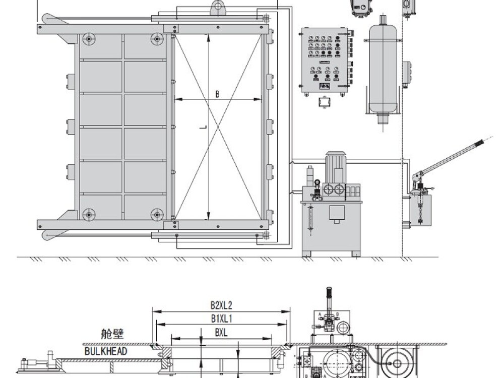 Marine Hydraulic Watertight Sliding Door - Image 2