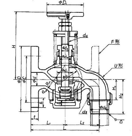 Marine Bronze Fuel oil Tank Self-Closing Drain Valve JIS F7398 U type