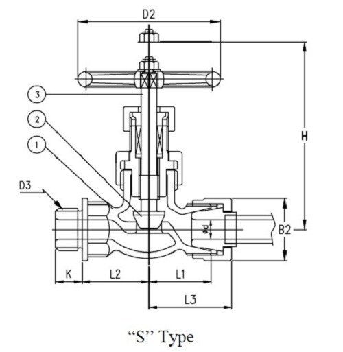 Marine Bronze Cock JIS F7388 S Type 20K