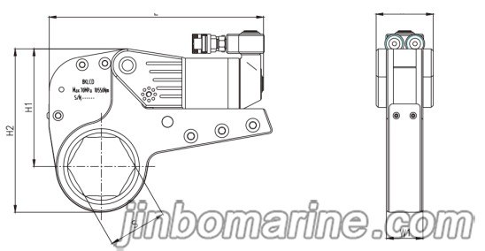 KLCD Series-Hollow Torque Wrench